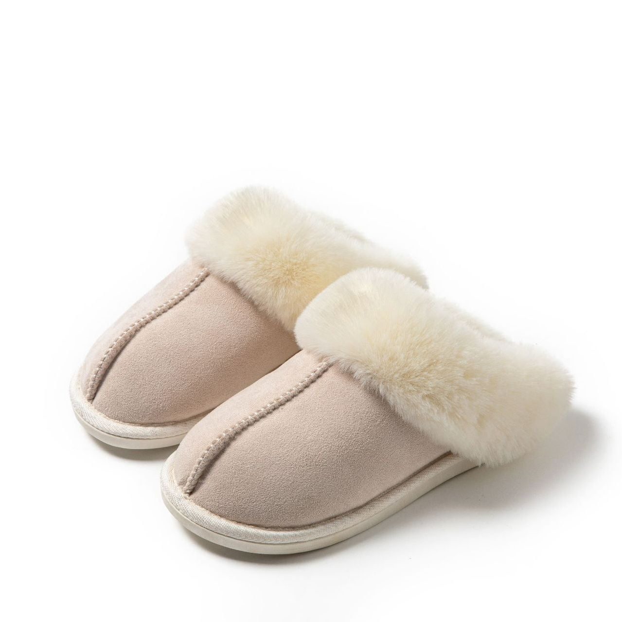 slip on fluffy shoes