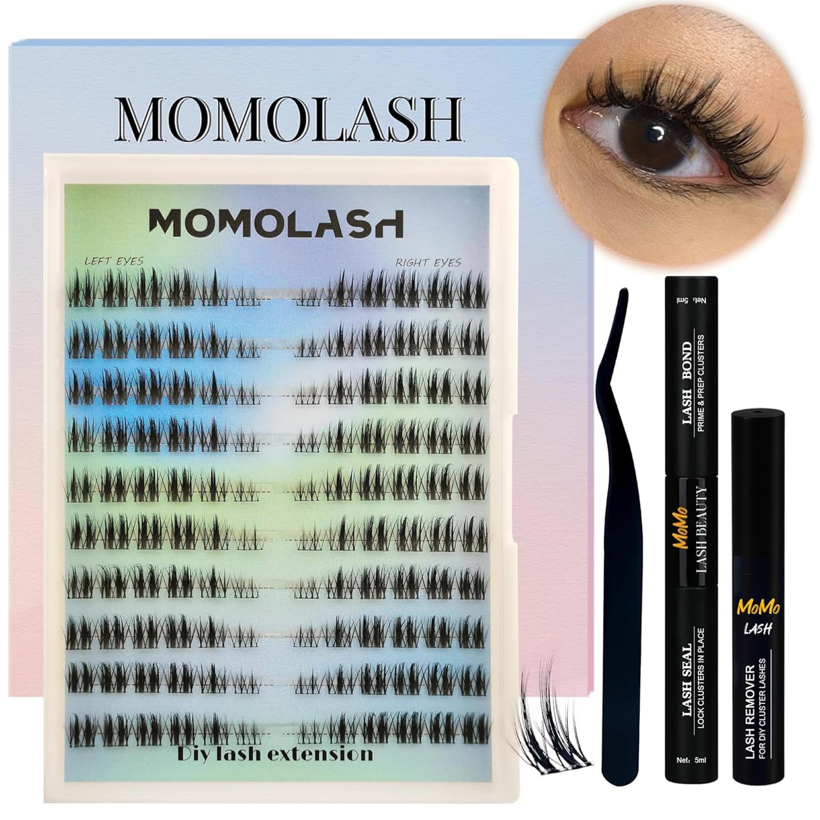 Manga-Wimpern-Set 120 Stück – Voluminöser Anime-Look Mit Einfacher Anwendung Für Natürlichen Oder Dramatischen Effekt