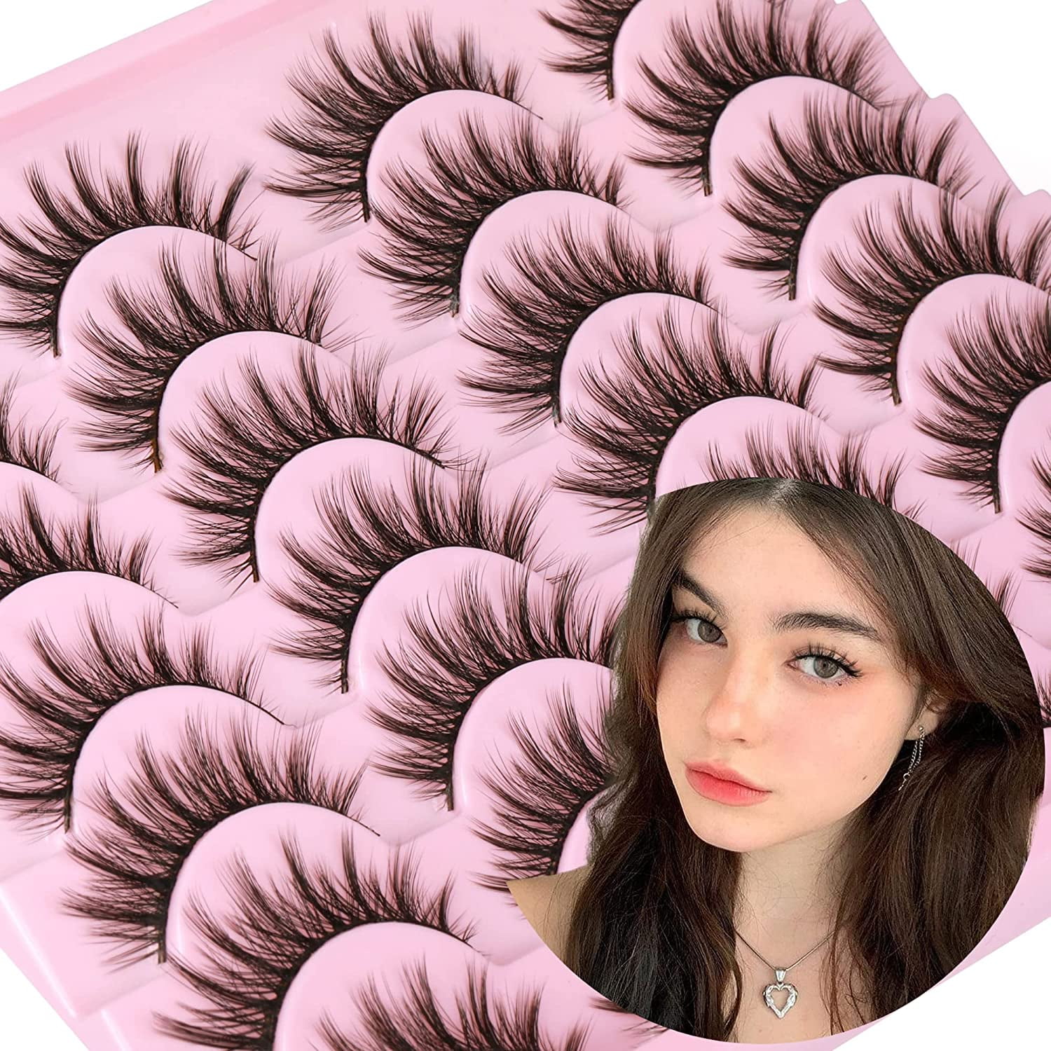 Anime Eyelashes Vegan Fluffy Faux Mink Lashes 