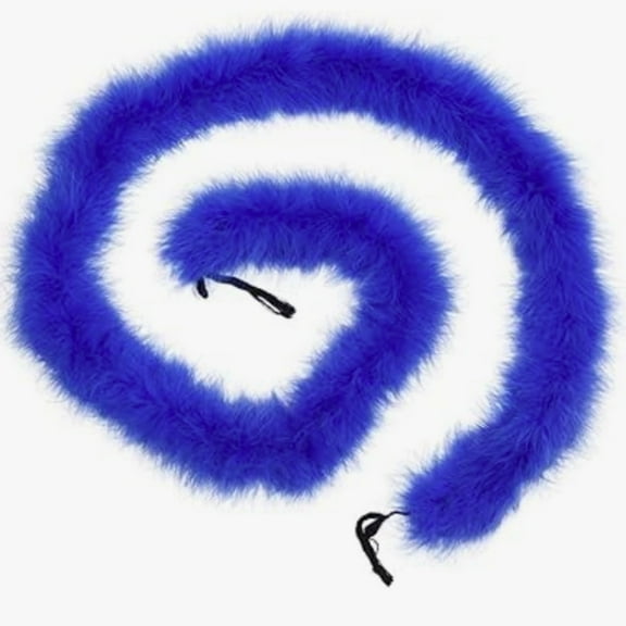 Fluffy Marabou Feather Boa,2 Yards Boas Feather,Faux Marabou Feather Craft for Craft Clothes Accessories Latin Wedding Dress Home Party Costumes Decoration,Blue Feather Boas