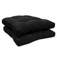 thumbnail image 1 of Fluffy Memory Foam Non Slip Chair Cushion Pad 2 Pack - Black, 1 of 3