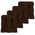 thumbnail image 1 of Fluffy Memory Foam Non Slip Chair Cushion Pad 4 Pack Chocolate, 1 of 5