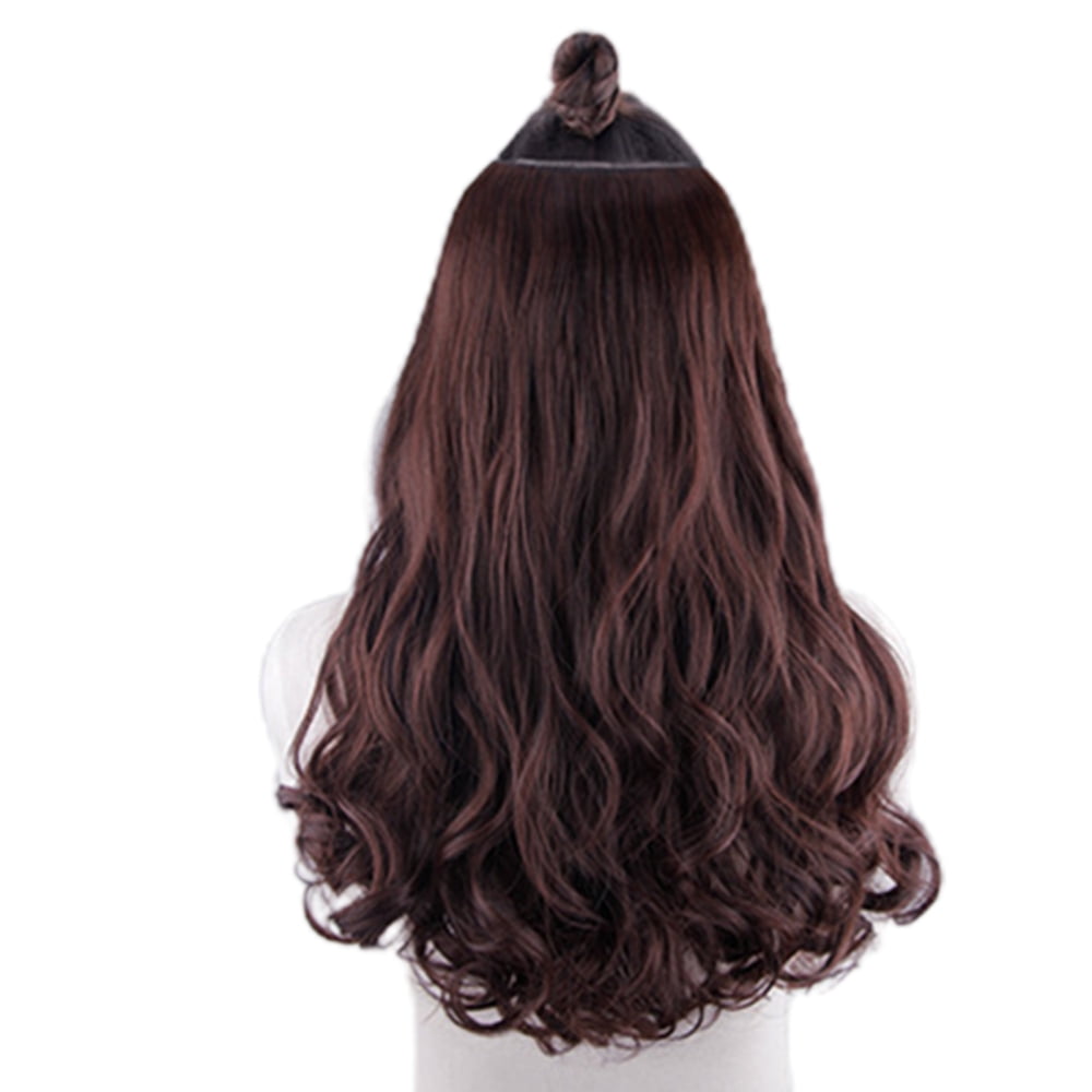 Brown hot sale perm wig