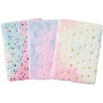 thumbnail image 1 of Fluffy Notebook 3pcs, A5 Notebook Fuzzy Journal Cute Plush Covered Diary Notepad Gradient Colored Writing Drawing Note Taking80 Pages, 1 of 7