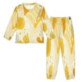thumbnail image 1 of Fluffy Pajamas Set Fuzzy Winter Warm Pj Sets Pullover Tops and Long Pants Abstract Summer Background X-Small, 1 of 8