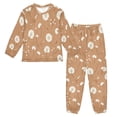 thumbnail image 1 of Fluffy Pajamas Set Fuzzy Winter Warm Pj Sets Pullover Tops and Long Pants Adorabledandelion Pattern X-Large, 1 of 8