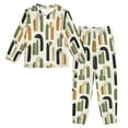 thumbnail image 1 of Fluffy Pajamas Set Fuzzy Winter Warm Pj Sets Pullover Tops and Long Pants Arch Motif X-Large, 1 of 8