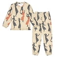 thumbnail image 1 of Fluffy Pajamas Set Fuzzy Winter Warm Pj Sets Pullover Tops and Long Pants Dancing Woman Medium, 1 of 8