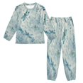 thumbnail image 1 of Fluffy Pajamas Set Fuzzy Winter Warm Pj Sets Pullover Tops and Long Pants Delicate Dragonflies Pattern X-Small, 1 of 8