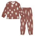 thumbnail image 1 of Fluffy Pajamas Set Fuzzy Winter Warm Pj Sets Pullover Tops and Long Pants Minimalist Dandelion Pattern Large, 1 of 8