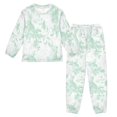 thumbnail image 1 of Fluffy Pajamas Set Fuzzy Winter Warm Pj Sets Pullover Tops and Long Pants Mint Green Rabbits Medium, 1 of 8