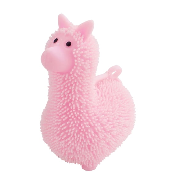 Fluffy Pet Squishy, Stress Relief Squishy Stress Ball, Anxiety Calming Sensory Fidget, Slow Rising Soft Putty, Portable Desk Squeeze Ball for Adults,Pink