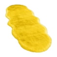 thumbnail image 1 of Fluffy Plush Bedroom Runner Rug Extra Large Shag Floor Carpet Non Slip Water Absorbent Mat For Living Room Yellow 19.7x55.1in, 1 of 7