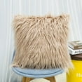 thumbnail image 1 of Fluffy Plush Square Waist Throw Pillow Case Home Room Decor, 1 of 3
