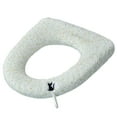 thumbnail image 1 of Fluffy Plush Toilet Seat Cover, Soft Faux Fur Cushioned Lid, Non-Slip Elastic Strap, Bathroom Decor, Universal Fit for Standard Toilet, Cozy Home Winter Comfort, 1 of 6
