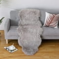 thumbnail image 1 of Tzou Fluffy Area Rug, Thick Faux Fur Chair Couch Cover Small Shaggy Rug Carpet for Bedroom, Kids/Baby Room, Shag Floor Furry Bedside Fuzzy Carpet, Grey, 2 x 6 ft, 1 of 6