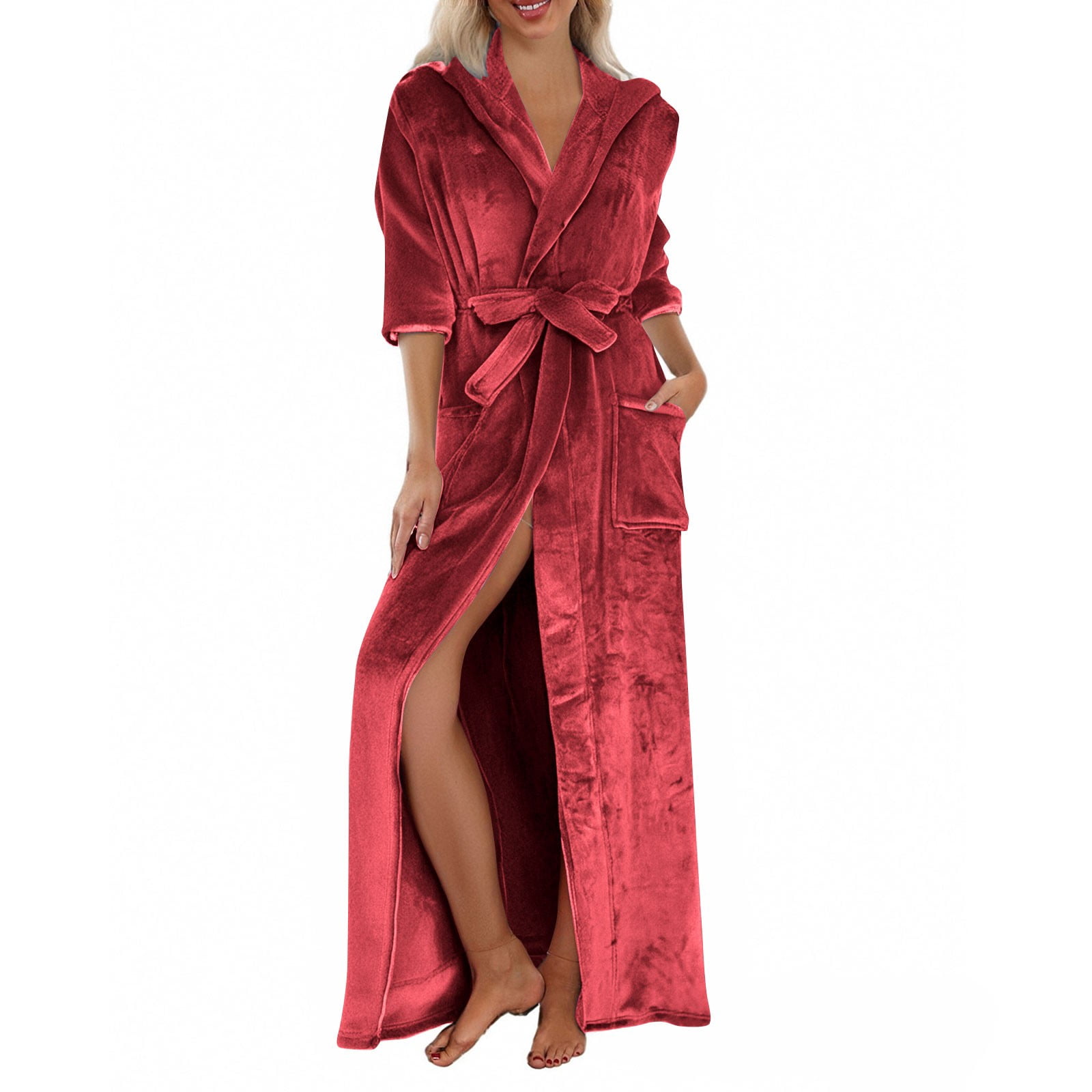 Fluffy Robe Animation Fluffy Robes for Women Plush, Hugcore Long Plush Bathrobe with Hood ...
