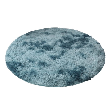 Fluffy Round Rug for Girls Bedroom,Soft Shaggy Circular Area Rug Kids Cute Fuzzy Carpet Furry for LivingRoom Nursery Dorm Playroom Room Unicorn Decor Reading Nook Mat, 16 inch