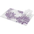 thumbnail image 1 of Fluffy Shag Bath Mat Purple White Grey Chrysanthemum Flower Area Rugs Warm Soft Plush Shaggy Floor Door Mats for Bathroom/Bedroom/Living Room/Entry Way Decor Minimalist Floral, 1 of 6