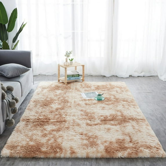 Fluffy Shaggy Area Rug, Furry Fuzzy Rugs for Bedroom Living Room, Soft Rug for Nursery Playroom Dorm Room, Shag Plush Rug for Teen Room Decor