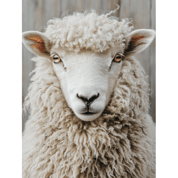 Fluffy Sheep Canvas Wall Art Perfect for Living Room Bedroom Office Farm House Decor and Pet Lover's Home