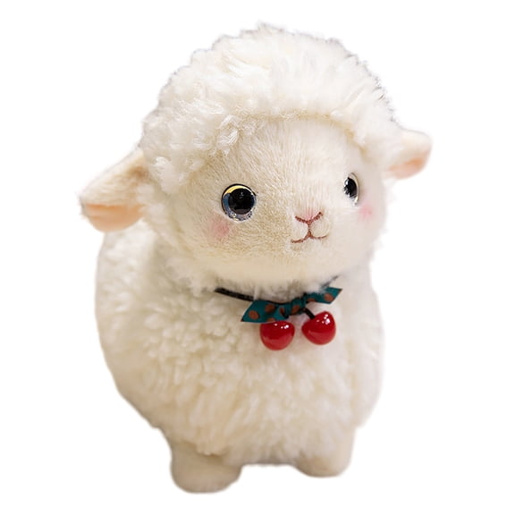 Fluffy Sheep Plush Toys Soft Stuffed Lamb Animal Plushie Cute Cuddly Plush Decor for Bedroom Nursery Birthday Christmas Gift Multi Color One Pack