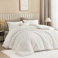 thumbnail image 1 of Fluffy Sherpa King Comforter Set, Super Soft Beige Fleece Warm Bedding for Winter, Luxury Jacquard Boho Thick Plush Bed Set 3 Pieces Including Comforter and Pillowcases, 1 of 7