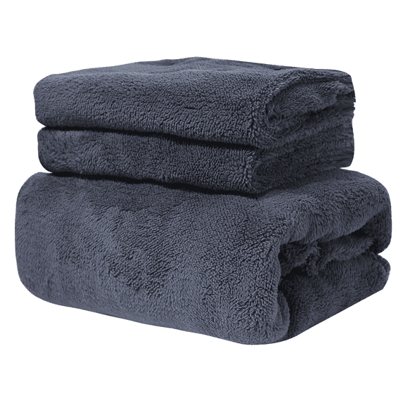 3 Pieces Sherpa Fleece Fitted Sheet Queen - 1 Deep Pocket Fitted Sheet and 2 Piece Pillowcases Navy