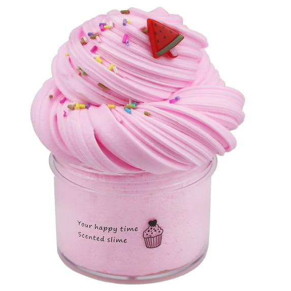 Fluffy Slime Kit for Kids, Scented Butter Slime with 4 Colors Non-Sticky, Stress Relief Toy, Perfect Gift for Boys & Girls