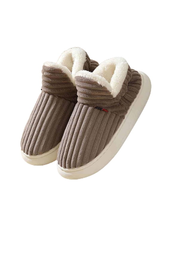 Fluffy Slippers for Women, Cloud Slippers Pillow Warm Fuzzy House Slippers, Thick Sole Anti-Skid Cozy Plush Booties