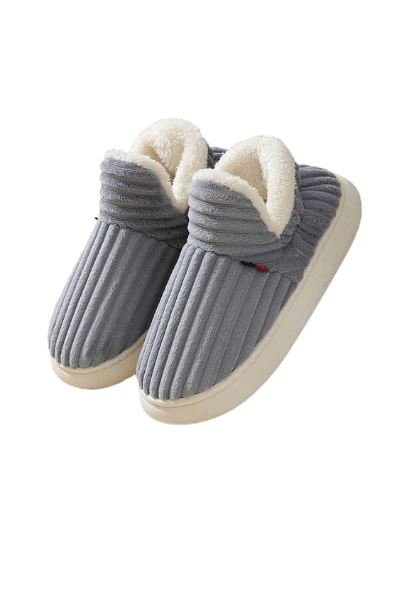 Fluffy Slippers for Women, Cloud Slippers Pillow Warm Fuzzy House Slippers, Thick Sole Anti-Skid Cozy Plush Booties