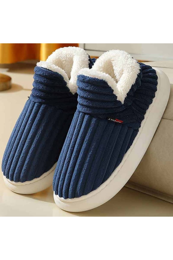 Fluffy Slippers for Women, Cloud Slippers Pillow Warm Fuzzy House Slippers, Thick Sole Anti-Skid Cozy Plush Booties