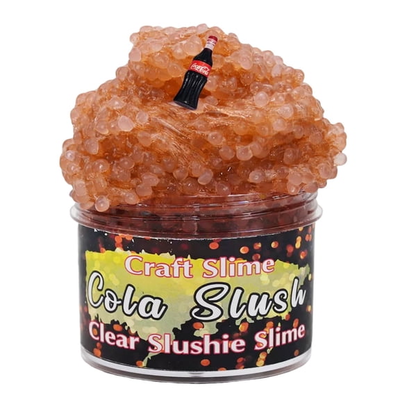 Fluffy Snow Rice Slime DIY Kit - Scented Cola Slushie Stress Relief Putty Toy for Kids Party Favors & Birthday Gifts Brown