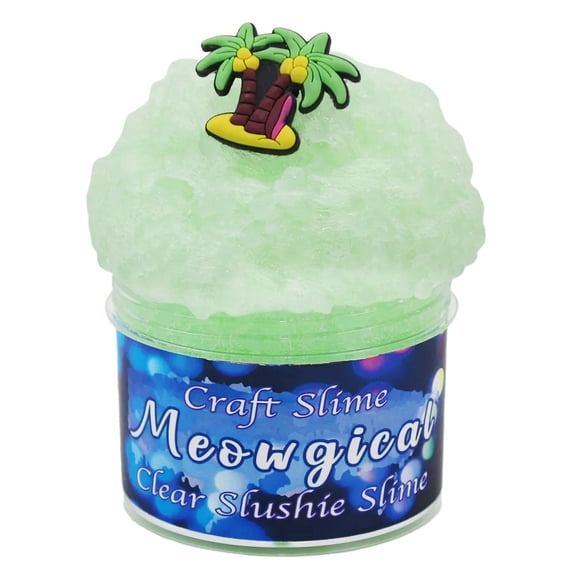 Fluffy Snow Rice Slime DIY Kit - Scented Cola Slushie Stress Relief Putty Toy for Kids Party Favors & Birthday Gifts Green