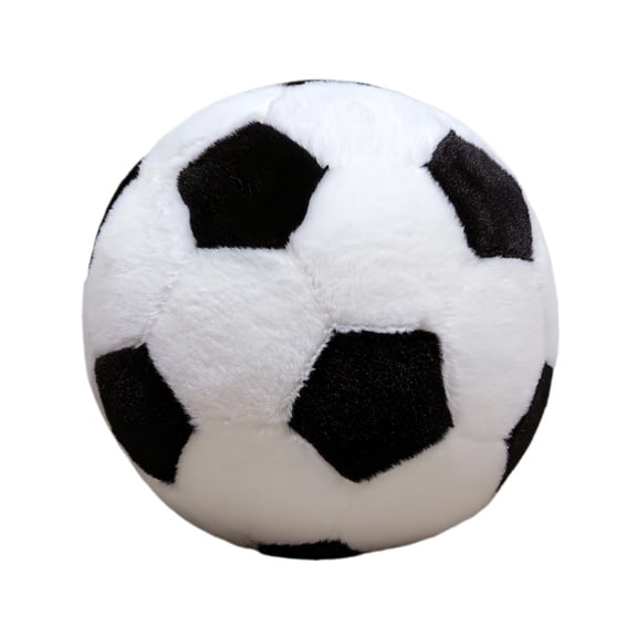 Fluffy Soccer Balls Plush Pillow Decor 3D Stuffed Ball Indoor Outdoor Soccer & Football Plush Toy