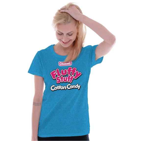 Fluffy Stuff Cotton Candy Pops Logo Women's T Shirt Ladies Tee Brisco Brands M