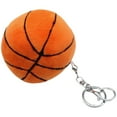 thumbnail image 1 of Fluffy Stuffed Basketball Keychain Plush Basketball Keychain Decor Basketball Keychain, 1 of 9