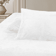 thumbnail image 1 of Fluffy Teddy Fleece Blue Full Fitted Sheet- 1 Deep Pocket Furry Fleece Fitted Sheet and 2 Piece Pillowcases, 1 of 6