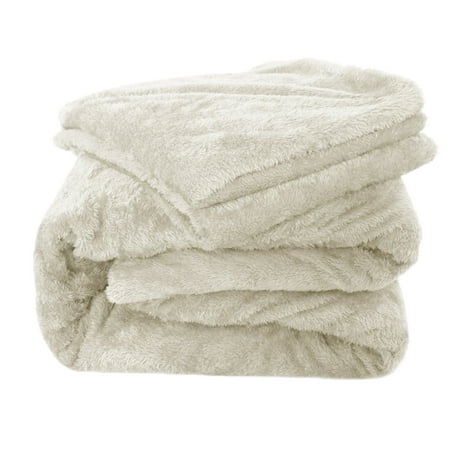 Fluffy Teddy Fleece Fitted Sheet Full Linen- 1 Deep Pocket Furry Fleece Fitted Sheet and 2 Piece Pillowcases