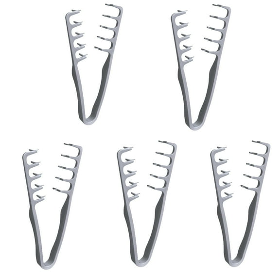 Fluffy Texture Styling Comb, Voluminous Wide Toothed Hair Comb, Travel Folding Design, Wide & Fine-Toothed Dual-Purpose Set, Abs Plastic Textured Grip, Small & Portable Men's Use (Gray *5)
