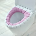 thumbnail image 1 of Fluffy Toilet Seat Cover, Cozy Toilet Seat Cushion, Winter Thickened Washable Toilet Cover, Soft Acrylic Fabric, Easy Snap Installation, All Toilet Types, 1 of 6