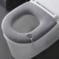 thumbnail image 1 of Fluffy Toilet Seat Cover, Plush Toilet Lid Cover, Thick Insulated Toilet Pad Washable Reusable Zippered Winter Bathroom Comfort, 1 of 6