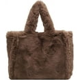 thumbnail image 1 of Fluffy Tote Bag Faux Fur Hobo Bag Purse Plush Handbag Furry Purse Soft Plush Bag for Women Cute Aesthetic Bag, 1 of 6