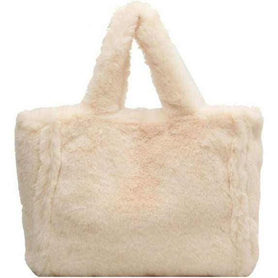 Fluffy Tote Bag Faux Fur Hobo Bag Purse Plush Handbag Furry Purse Soft Plush Bag for Women Cute Aesthetic Bag