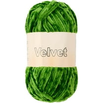Fluffy Velvet Yarn for Crocheting, Chunky Chenille Blanket Yarn for Crocheting, Soft Fuzzy Puzzle Yarn for Knitting, 100g/3.53oz Bulky Thick Amigurumi Crochet Yarn(Green)