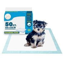 Fluffy Ventures Pet Dog and Puppy Pee Training Pads, Disposable, Regular 22" x 22" - 50 Count