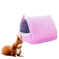 thumbnail image 1 of Fluffy Warm Bird Nest House Winter Parrot Hanging Hammock Cage Tent Plush Hut Hideaway Cute Guinea Pig Hamster Cave Small Animal Sleeping Bed for Gerbil Parakeet Squirrel Hedgehog, Medium, 1 of 6