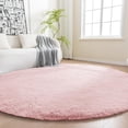 Pink Round Bug Fluffy Washable Round Area Rug, Shaggy Circle Carpet for Living Room ...