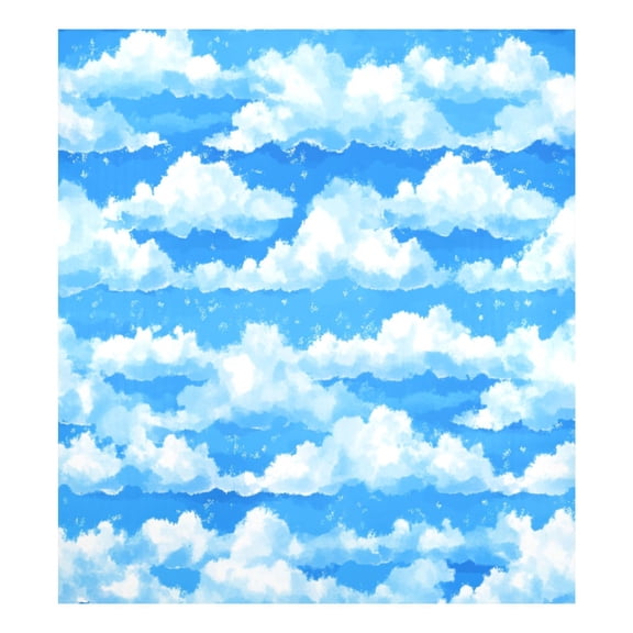 Fluffy White Clouds Magnetic Dishwasher Decal 23''x26'' Easy to Clean Single Sided Print