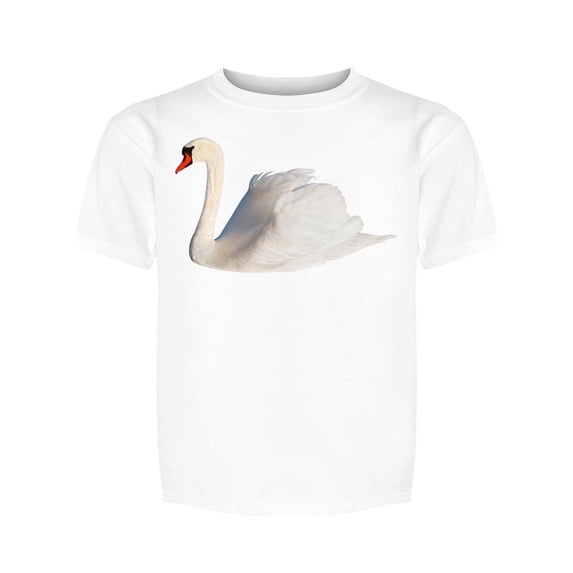 Fluffy White Swan Tee Girl's -Image by Shutterstock